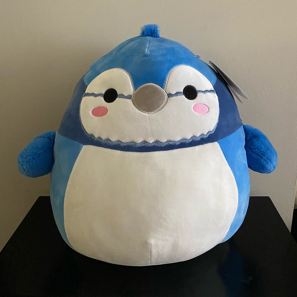 Babs 16” squishmallow bird blue jay brand new
